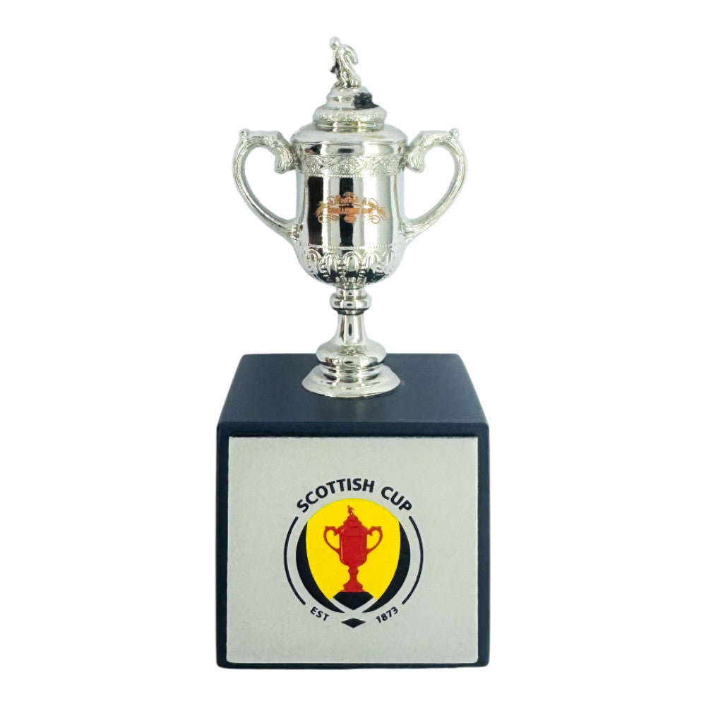 Scottish Cup - Trophy Replica on Wooden Pedestal (45 mm)
