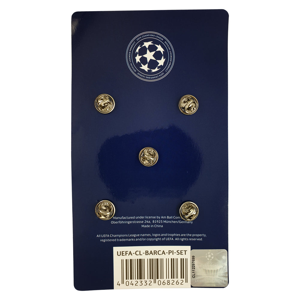 UEFA Champions League – Pin 5er-Set Barcelona (Siegeredition)