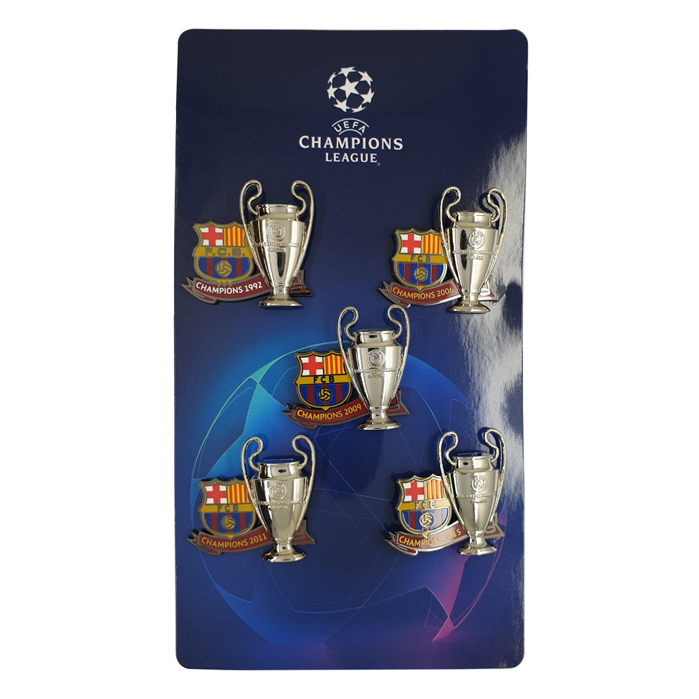 UEFA Champions League – Pin 5er-Set Barcelona (Siegeredition)
