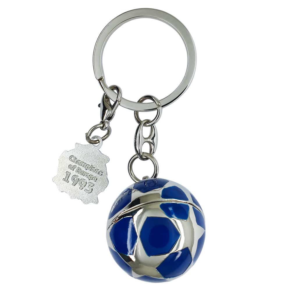 UEFA Champions League – Schlüsselanhänger Starball mit Mini-Pokal & OM-Tag