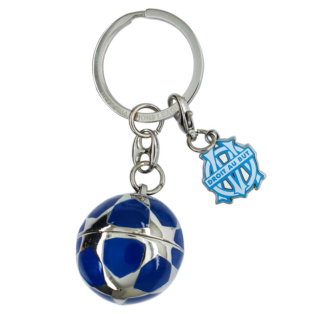 UEFA Champions League – Schlüsselanhänger Starball mit Mini-Pokal & OM-Tag