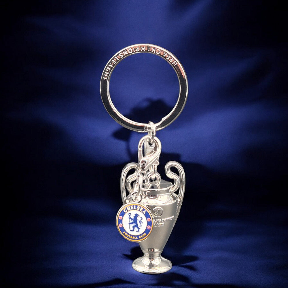CFC – UEFA Champions League Schlüsselanhänger Pokal mit Logo-Tag