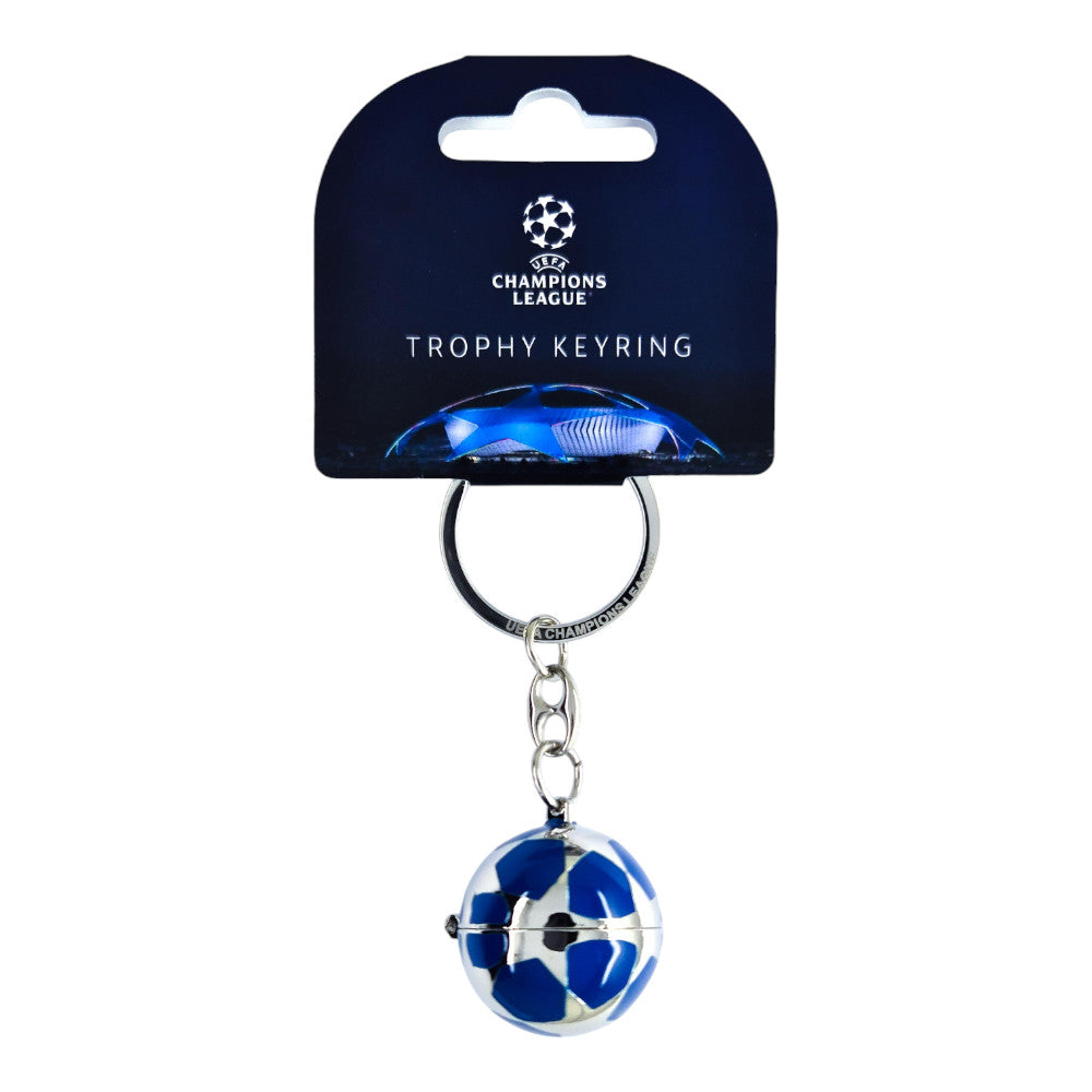 UEFA Champions League – Schlüsselanhänger Starball mit Mini-Pokal