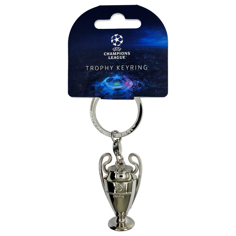 Mini Champions League trophy keyring – front view