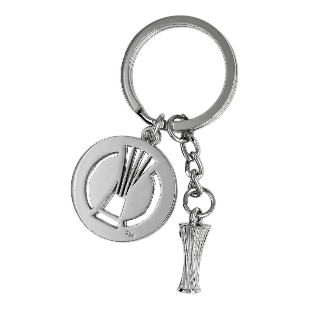 UEFA Conference League – Schlüsselanhänger Logo mit 3D-Pokalanhänger