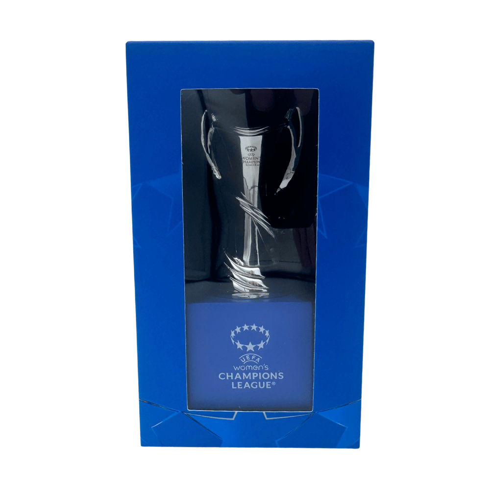 UEFA Women‘s Champions League - Trophy Replica on Wooden Pedestal (70 mm)
