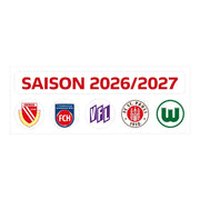 Am Ball 2. Bundesliga Update-Set für die Saison 2026/2027 mit fünf Vereinsmagneten für das Ranking-Board