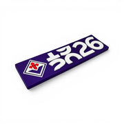 Am Ball ACF Fiorentina Magnet zum 100-jährigen Jubiläum in Lila mit weißem Logo und Schriftzug