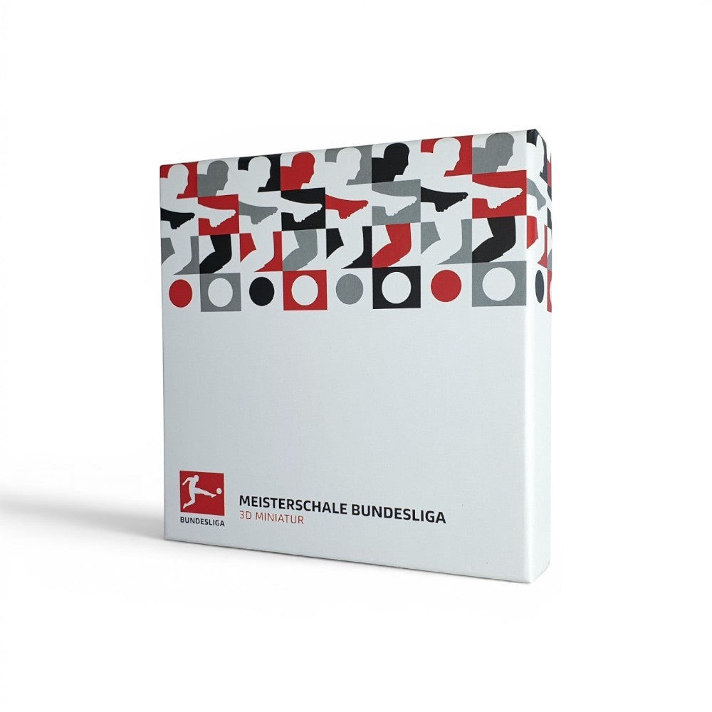 Am Ball Bundesliga Meisterschale 70mm Miniatur in Acryl-Display, Zamak, 2025 Edition