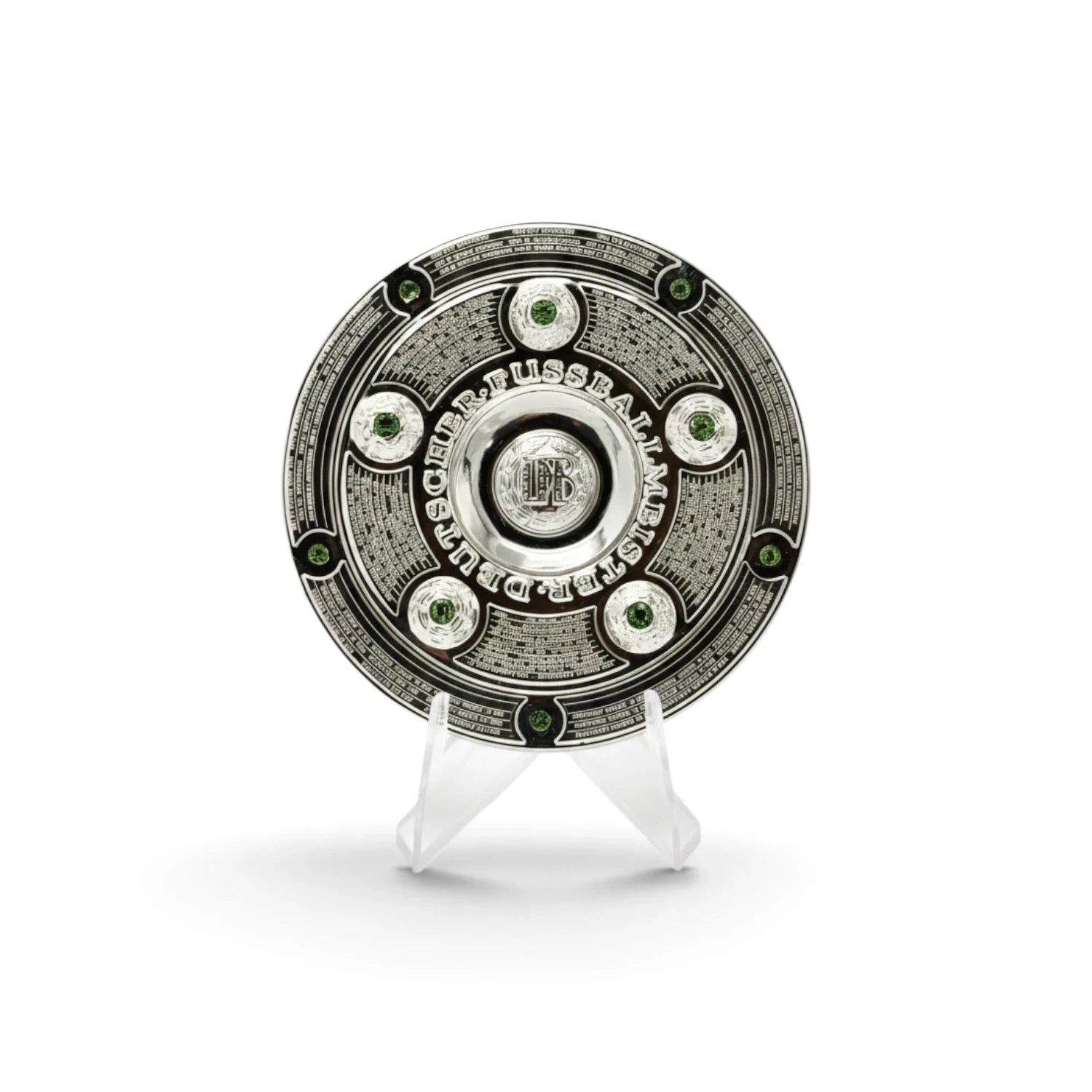 Am Ball 70mm Meisterschale Replik der Bundesliga Meisterschale mit FC Bayern München Gravur auf Kunststoffständer