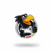 Am Ball DFB Magnet mit Paule dem Adler als PVC-Motiv im DFB-Emblem mit Daumen hoch