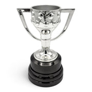 Am Ball La Liga Trophäe-Replik aus Zamak und Acryl, 150 mm, silberfarben mit schwarzem Sockel, für Fußballfans
