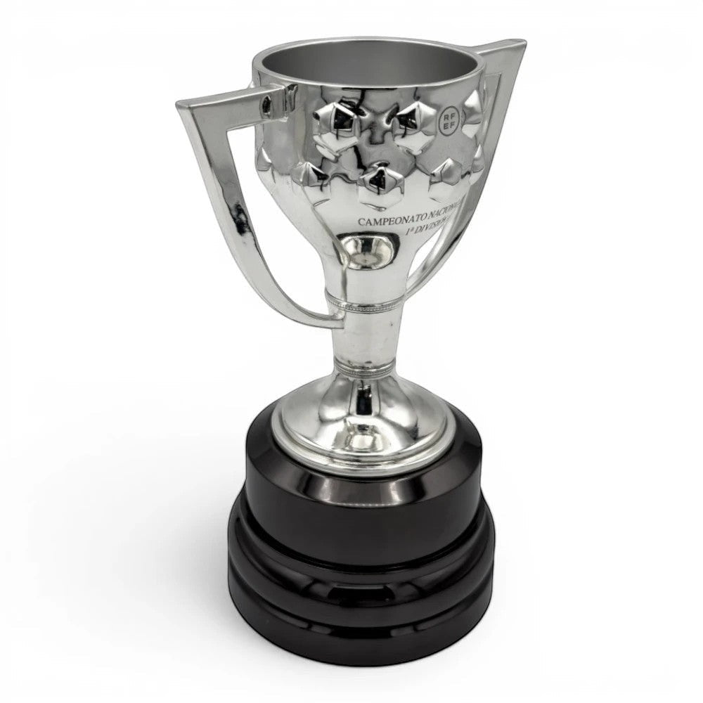 Am Ball La Liga Trophäe Replika (150mm) aus Zamak und Acryl mit schwarzem Sockel, Fußball-Fanartikel