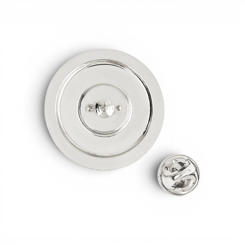 Am Ball 2. Bundesliga Meisterschale Pin Anstecker aus Zamak, silberfarben, mit Butterfly-Clip