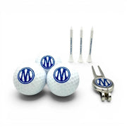 Am Ball Olympique de Marseille Golfset mit drei Bällen, drei weißen Tees und einem Divot-Tool mit Vereinslogo