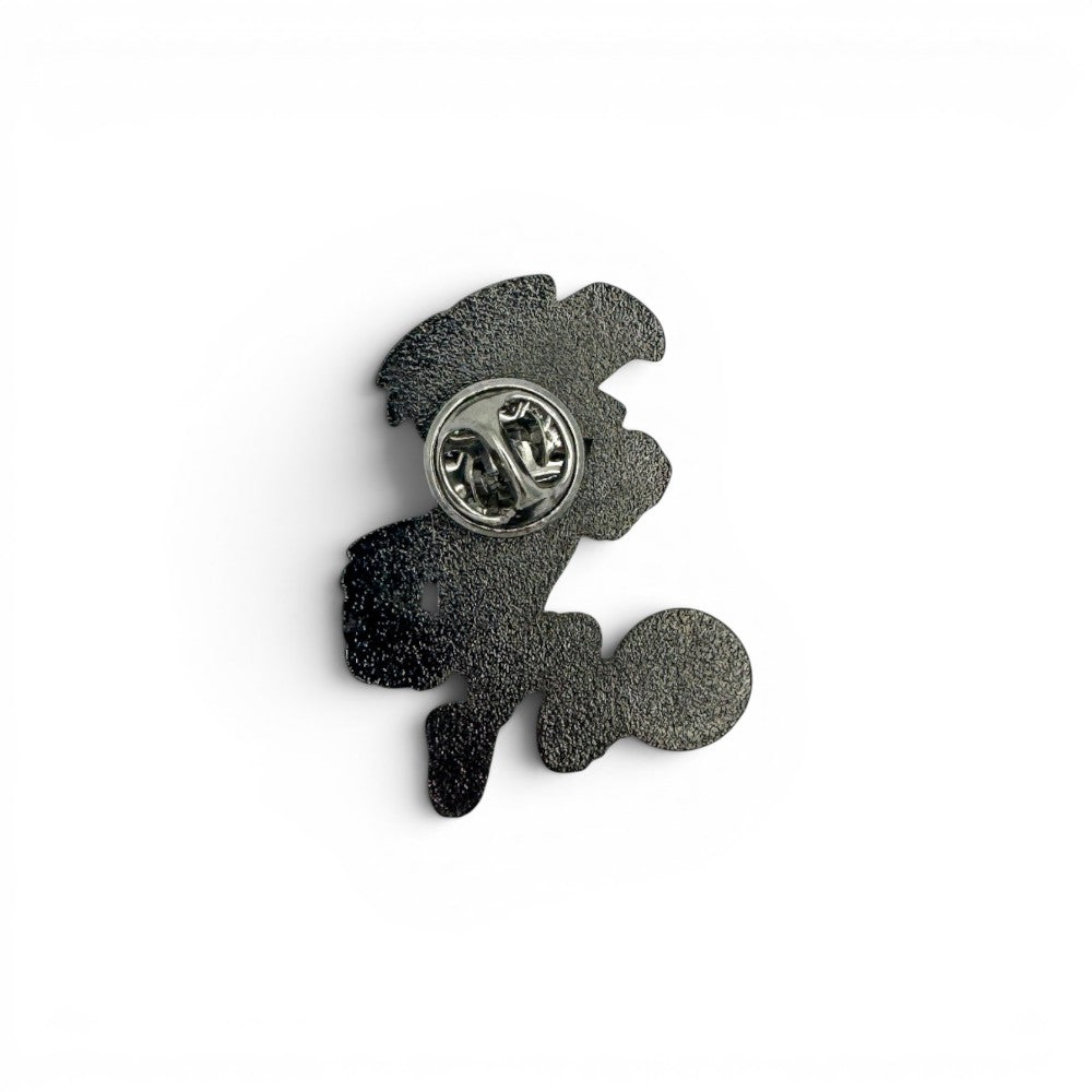 Rückseite des Paule Ansteckpins mit Schmetterlingsverschluss