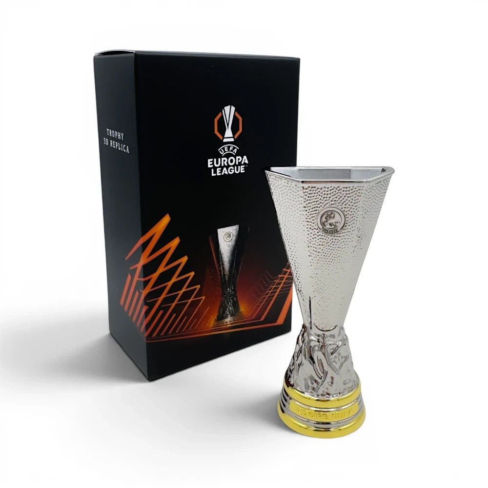 UEFA Europa League Trophäen-Nachbildung aus Zamak mit offizieller Geschenkbox