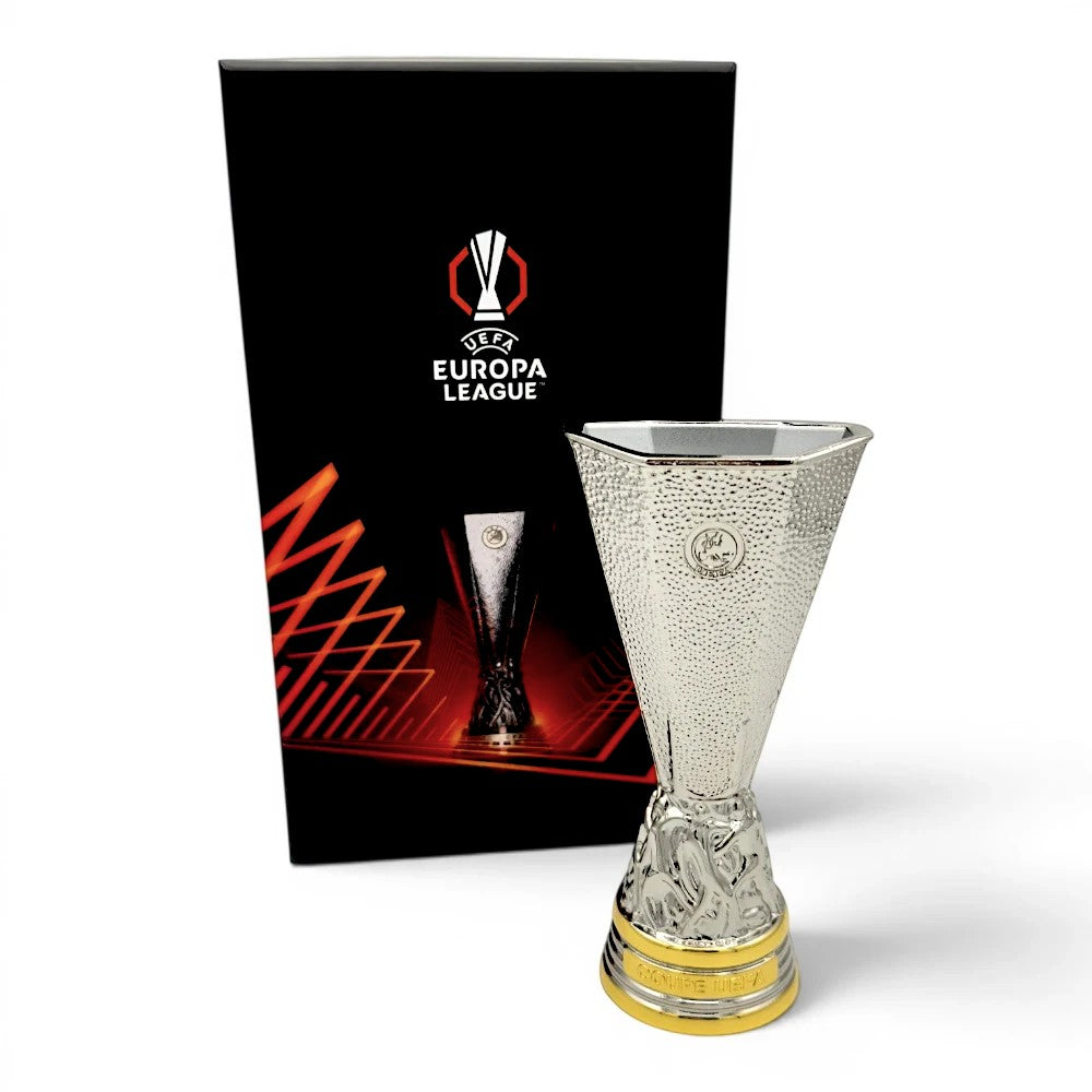 UEFA Europa League Trophäen-Nachbildung aus Zamak mit offizieller Geschenkbox