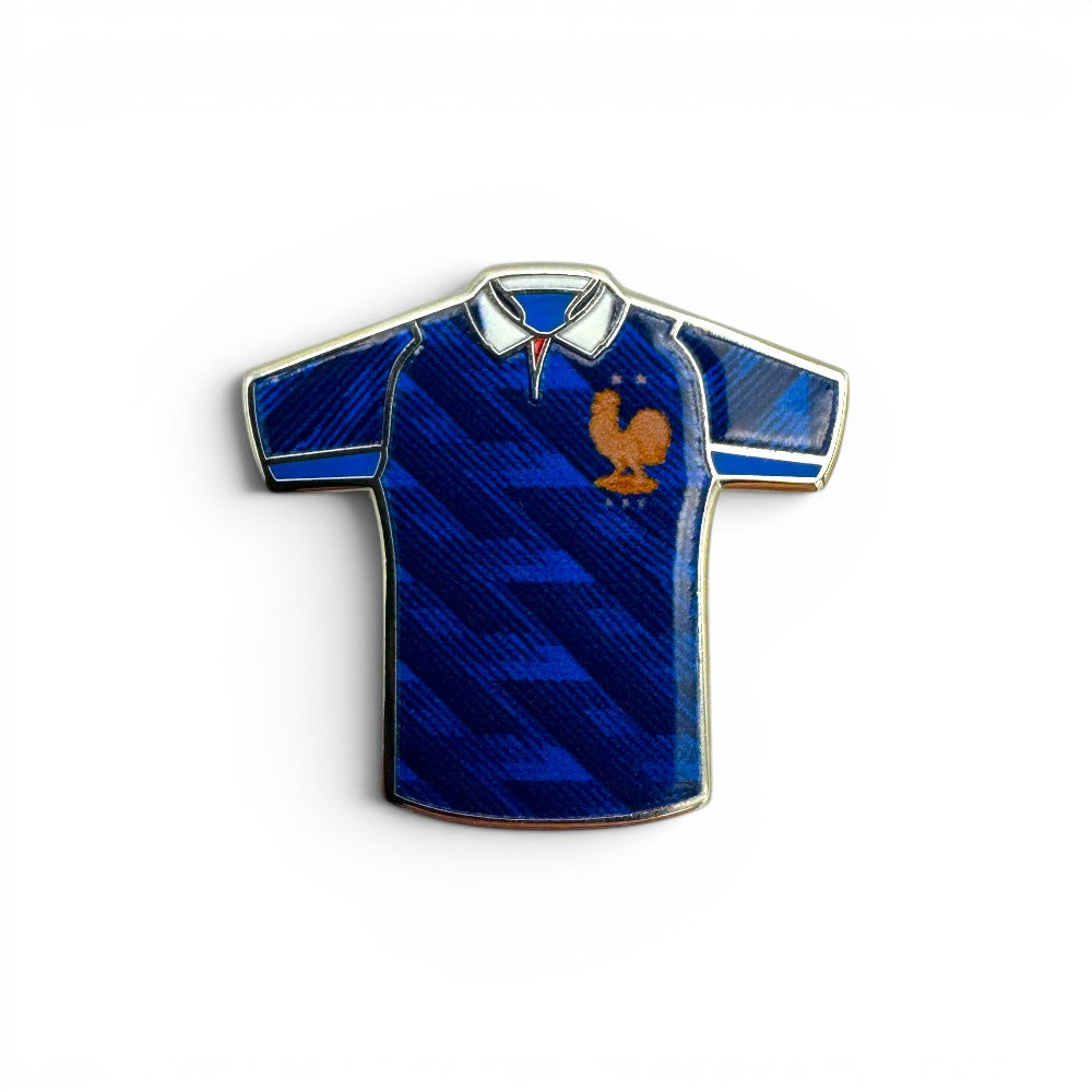 FFF Pin Anstecker Miniatur-Trikot Frankreich WM 2026, blau, Zamak, Emaille