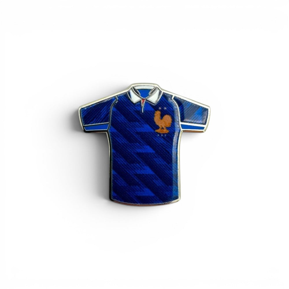 FFF Pin Anstecker Miniatur-Trikot Frankreich WM 2026, blau, Zamak, Emaille