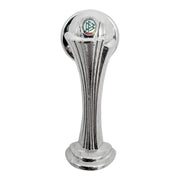 Official 30mm Women's DFB Pokal trophy pin badge, silver-colored German female football cup design.