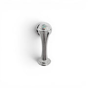 Official 30mm Women's DFB Pokal trophy pin badge, silver-colored German female football cup design.