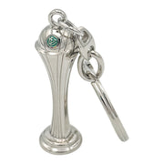 Detailed close-up of the Women's DFB Pokal miniature trophy attached to a sturdy metal ring.