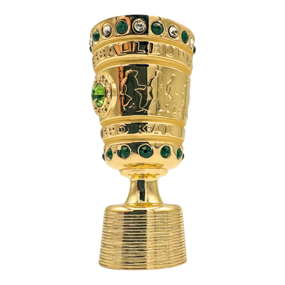 Right side view of an official 100mm DFB Pokal trophy
