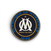 Olympique Marseille Anstecknadel in Schwarz mit blauem Logo und Schriftzug 1899 aus Zamac