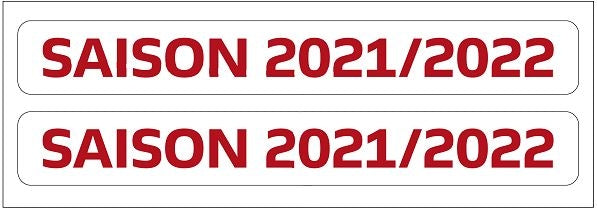 Update-Set Saisonschriftzug (Saison 2021/22)