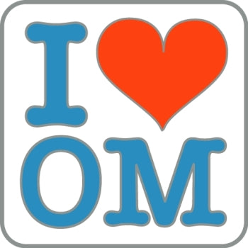 Olympique Marseille - Pin „I love OM“