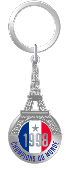 FFF - Schlüsselanhänger Eiffelturm mit Chip (1998 & 2018)