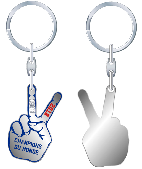 FFF - Schlüsselanhänger Peace-Zeichen (1998 & 2018)