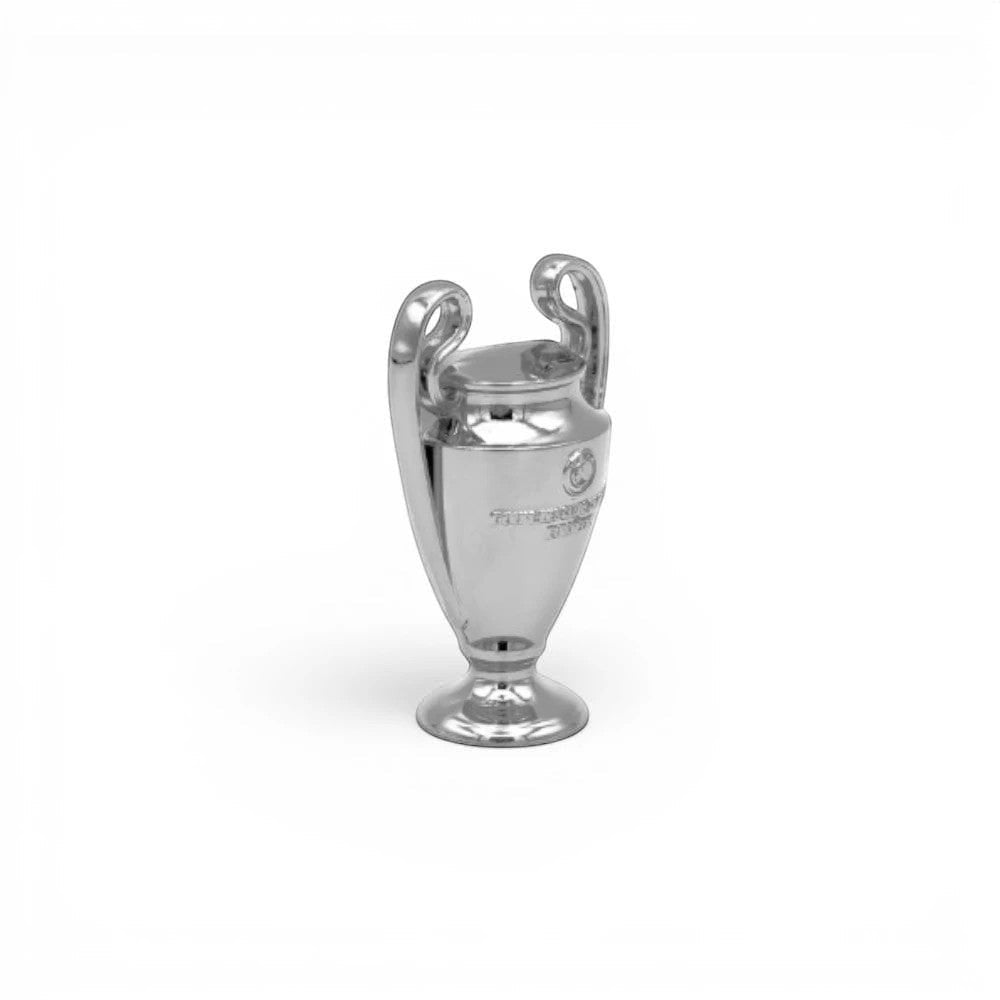 UEFA Champions League Pokal-Nachbildung aus Zamak, 45 mm, silberfarben, detailgetreues Sammlerstück
