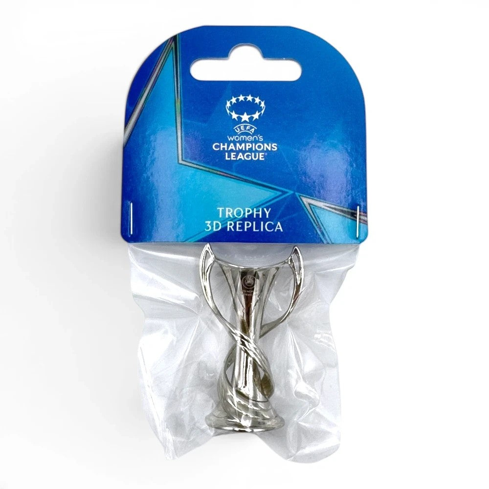 3D-Replika des UEFA Women's Champions League Pokals, 45 mm groß in Blisterverpackung