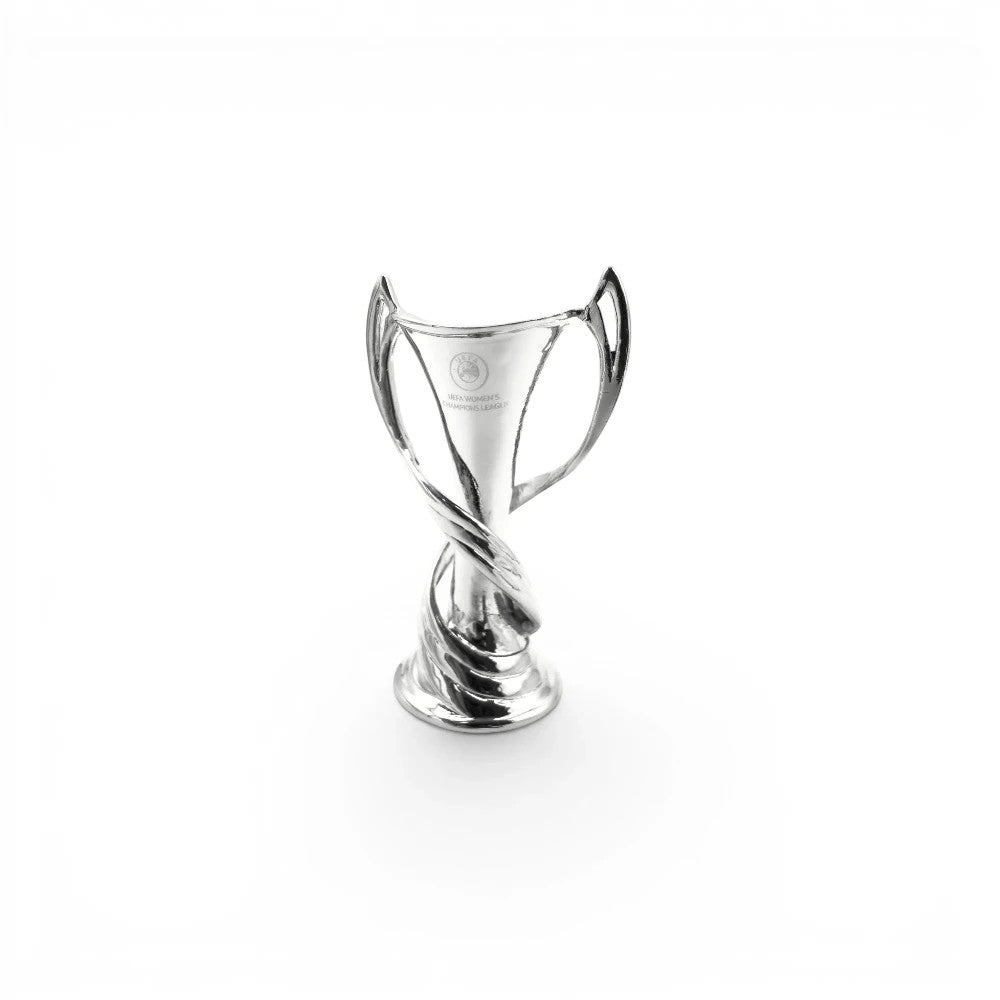 UEFA Women's Champions League Trophäen-Replika in Silber, 45 mm hoch, detailliertes 3D-Sammlerstück