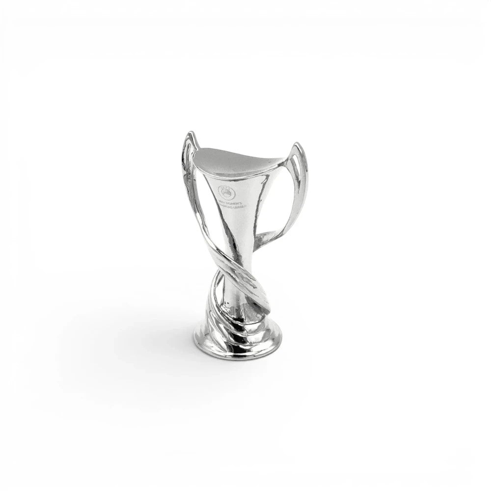 UEFA Women's Champions League Trophäen-Nachbildung in Silber, 45 mm hoch, detailliertes 3D-Design